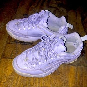 Fila Disruptors - Lavendar Patent